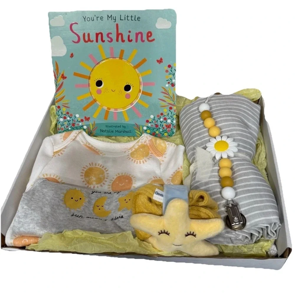 Unisex Baby Shower Gift Box, You Are My Sunshine Newborn Present, Gender‎ Reveal